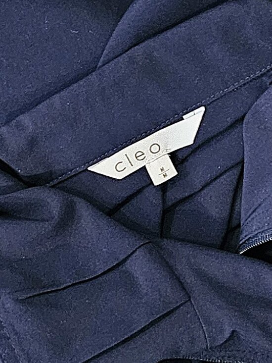 CLEO - Navy zipper front lightweight jacket - Picture 11 of 11